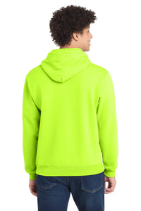 Port & Co Tall Core Fleece Pullover Hooded Sweatshirt PC78HT - S. Green Back