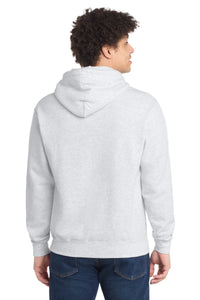 Port & Co Core Fleece Pullover Hooded Sweatshirt - Ash Back