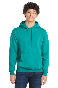 Port & Co Core Fleece Pullover Hooded Sweatshirt - Bright Aqua