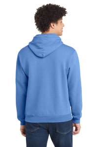 Port & Co Core Fleece Pullover Hooded Sweatshirt - Carolina Blue Back