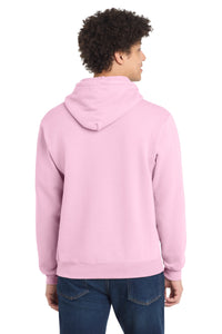 Port & Co Core Fleece Pullover Hooded Sweatshirt - Cherry Blossom Back