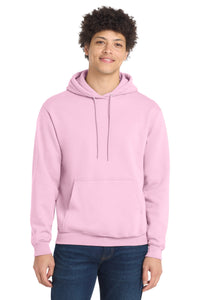 Port & Co Core Fleece Pullover Hooded Sweatshirt - Cherry Blossom