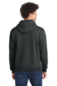 Port & Co Core Fleece Pullover Hooded Sweatshirt - Coal Grey Back