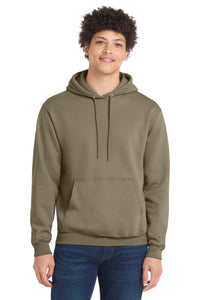 Port & Co Core Fleece Pullover Hooded Sweatshirt - Coyote Brown