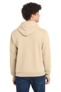Port & Co Core Fleece Pullover Hooded Sweatshirt - Creme Back