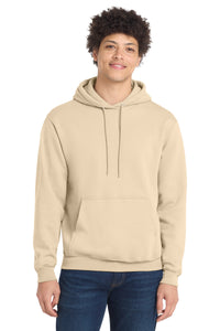 Port & Co Core Fleece Pullover Hooded Sweatshirt - Creme