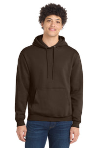 Port & Co Core Fleece Pullover Hooded Sweatshirt - Dark Chocolate Brown
