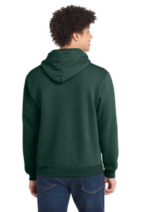 Port & Co Core Fleece Pullover Hooded Sweatshirt - Dark Green Back