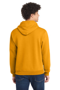 Port & Co Core Fleece Pullover Hooded Sweatshirt - Gold Back