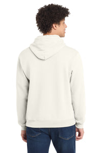 Port & Co Core Fleece Pullover Hooded Sweatshirt - Ivory Back