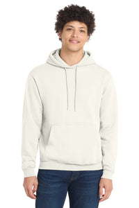 Port & Co Core Fleece Pullover Hooded Sweatshirt - Ivory