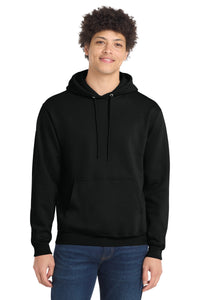 Port & Co Core Fleece Pullover Hooded Sweatshirt - Jet Black