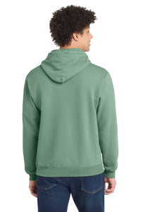 Port & Co Core Fleece Pullover Hooded Sweatshirt - Laurel Green Back