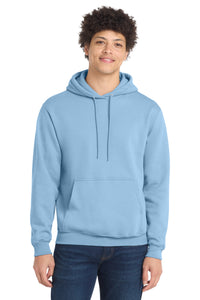 Port & Co Core Fleece Pullover Hooded Sweatshirt - Light Blue