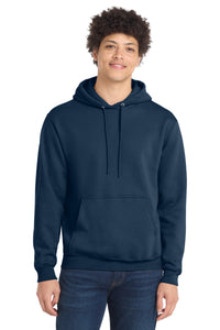 Port & Co Core Fleece Pullover Hooded Sweatshirt - Navy