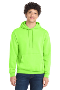 Port & Co Core Fleece Pullover Hooded Sweatshirt - Neon Green