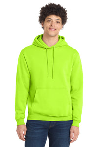 Port & Co Core Fleece Pullover Hooded Sweatshirt - Neon Yellow