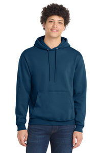 Port & Co Core Fleece Pullover Hooded Sweatshirt - Neptune Blue