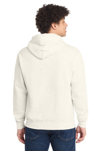 Port & Co Core Fleece Pullover Hooded Sweatshirt - Oatmeal Heather Back