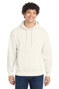Port & Co Core Fleece Pullover Hooded Sweatshirt - Oatmeal Heather
