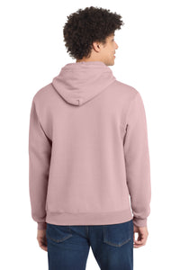 Port & Co Core Fleece Pullover Hooded Sweatshirt - Pale Blush Back