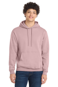 Port & Co Core Fleece Pullover Hooded Sweatshirt - Pale Blush