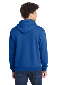 Port & Co Core Fleece Pullover Hooded Sweatshirt - Royal Back