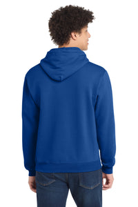 Port & Co Core Fleece Pullover Hooded Sweatshirt - True Royal Back