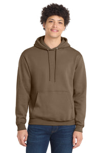 Port & Co Core Fleece Pullover Hooded Sweatshirt - Woodland Brown