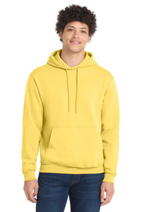 Port & Co Core Fleece Pullover Hooded Sweatshirt - Yellow