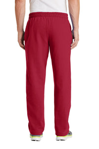 Port & Co Core Fleece Sweatpant with Pockets - Red Back