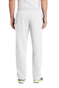 Port & Co Core Fleece Sweatpant with Pockets - White Back