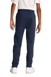 Port & Co Youth Core Fleece Jogger - Navy Back