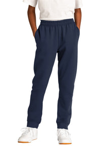 Port & Co Youth Core Fleece Jogger - Navy