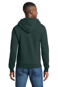 Port & Co Core Fleece Full-Zip Hooded Sweatshirt - Dark Green Back