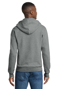 Port & Co Core Fleece Full-Zip Hooded Sweatshirt - Graphite Heather Back