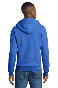 Port & Co Core Fleece Full-Zip Hooded Sweatshirt - Heather Royal Back