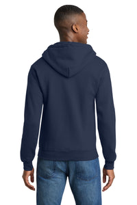 Port & Co Core Fleece Full-Zip Hooded Sweatshirt - Navy Back