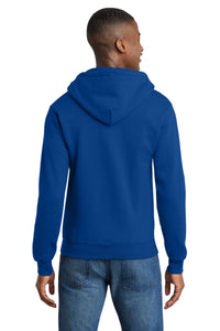 Port & Co Core Fleece Full-Zip Hooded Sweatshirt - True Royal Back
