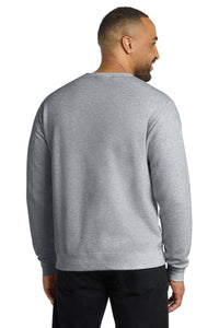 Port & Co Core Fleece Crewneck Sweatshirt - Athletic Heather Back