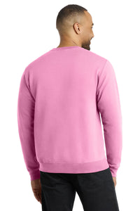 Port & Co Core Fleece Crewneck Sweatshirt - Candy Pink Back