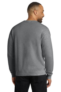 Port & Co Core Fleece Crewneck Sweatshirt - Graphite Heather Back