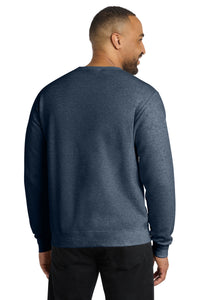 Port & Co Core Fleece Crewneck Sweatshirt - Heather Navy Back