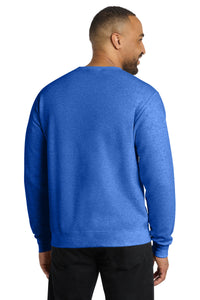 Port & Co Core Fleece Crewneck Sweatshirt - Heather Royal Back