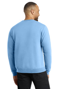Port & Co Core Fleece Crewneck Sweatshirt - Light Blue Back
