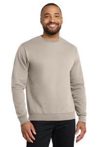 Port & Co Core Fleece Crewneck Sweatshirt - Light Sand