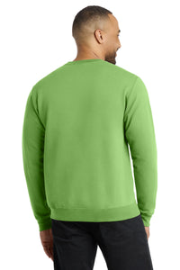 Port & Co Core Fleece Crewneck Sweatshirt - Lime Back