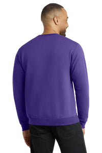Port & Co Core Fleece Crewneck Sweatshirt - Purple Back