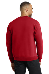 Port & Co Core Fleece Crewneck Sweatshirt - Red Back