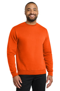 Port & Co Core Fleece Crewneck Sweatshirt - S. Orange